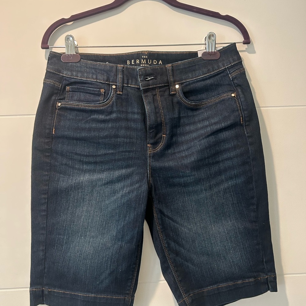 WHBM NWT Bermuda Denim Shorts